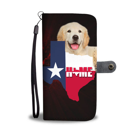 Golden Retriever Dog (Attitude) Print Wallet Case-Free Shipping-TX State