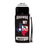 Golden Retriever Dog (Attitude) Print Wallet Case-Free Shipping-TX State