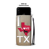 Cute Golden Retriever Dog Print Wallet Case-Free Shipping-TX State