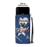 Cute Pug Dog Print Wallet Case-Free Shipping-TX State