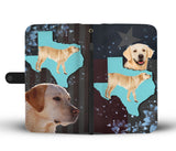 Lovely Labrador Retriever Dog Print Wallet Case-Free Shipping-TX State