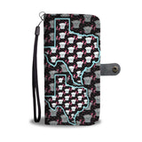 Maltese Dog Pattern Print Wallet Case-Free Shipping-TX State