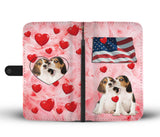Cute Beagle Dog Print Wallet Case-Free Shipping-ND State