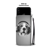 Cute Beagle Dog Print Wallet Case- Free Shipping-NC State