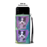 Border Collie Dog Art Print Wallet Case-Free Shipping-AR State