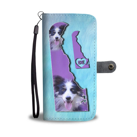 Border Collie Dog Art Print Wallet Case-Free Shipping-DE State