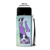 Border Collie Dog Art Print Wallet Case-Free Shipping-DE State