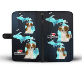 Cute Brittany Dog Print Wallet Case-Free Shipping-MI State