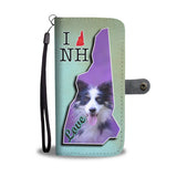 Border Collie Dog Print Wallet Case-Free Shipping-NH State
