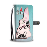 Cute Boston Terrier Dog Art Print Wallet Case-Free Shipping-NH State