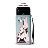 Cute Boston Terrier Dog Art Print Wallet Case-Free Shipping-NH State