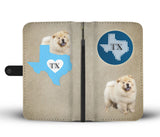 Chow Chow Dog Print Wallet Case-Free Shipping-TX State
