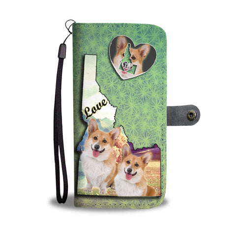 Cardigan Welsh Corgi Dog Print Wallet Case-Free Shipping-ID State