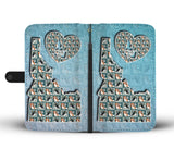 Cavalier King Charles Spaniel Dog Pattern Print Wallet Case-Free Shipping-ID State