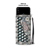 Cute Maltese Dog Pattern Print Wallet Case-Free Shipping-DE State