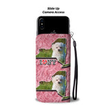 Cute Maltese Dog Print Wallet Case-Free Shipping-NY State