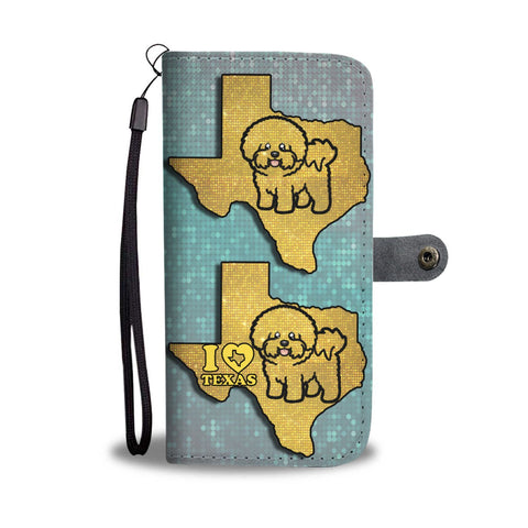 Bichon Fries Dog Art Print Wallet Case-Free Shipping-TX State