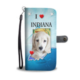 Cute Dachsund Dog Print Wallet Case-Free Shipping-IN State