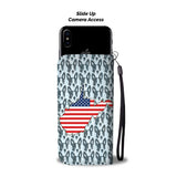 Cute Boston Terrier Dog Pattern Print Wallet Case-Free Shipping-WV State