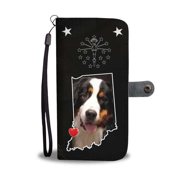 Cute Bernese Mountain Dog Print Wallet Case-Free Shipping-IN State