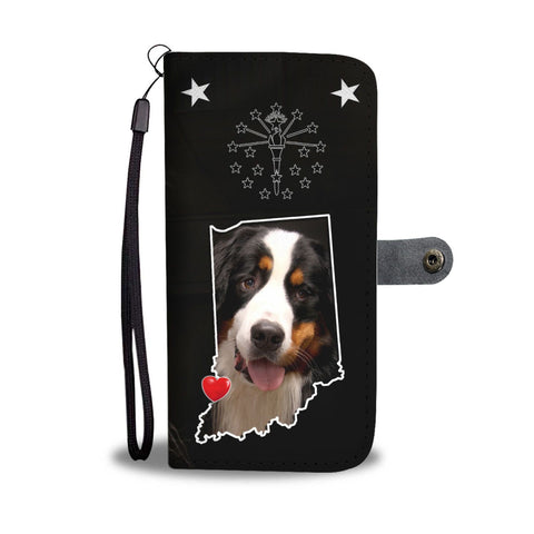 Cute Bernese Mountain Dog Print Wallet Case-Free Shipping-IN State