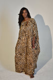 Audrey Leopard Print Beach Dress