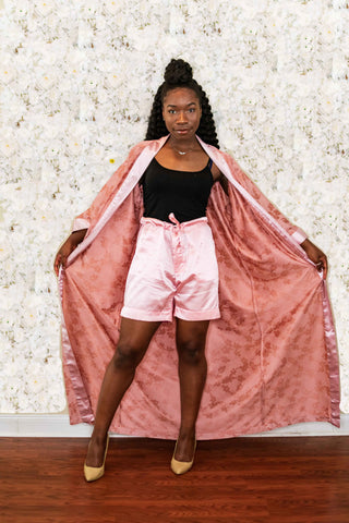 Ros+® Kimono set and silk shorts