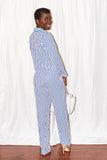 Kayla Striped Silk Set