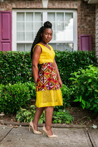 Lily Ankara Dress AVAILABLE IN ALL SIZES